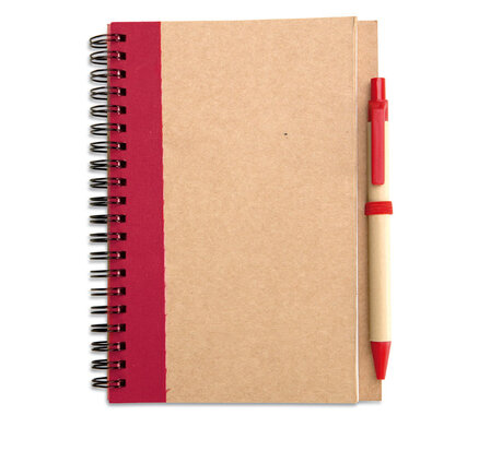 boek en pen rood