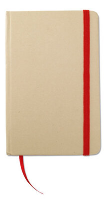 gerecycled notitieboek rood