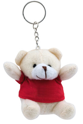 Sleutelhanger Teddy rood