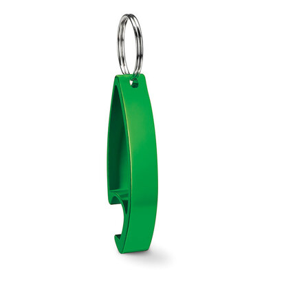 aluminium sleutelhanger opener groen