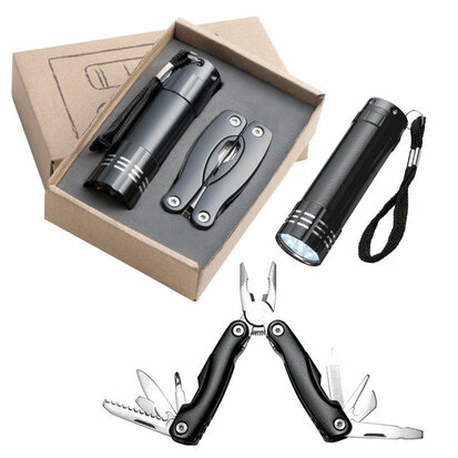 Set zaklamp & multitool Oakland sample