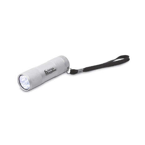 zaklamp 9 led zilver