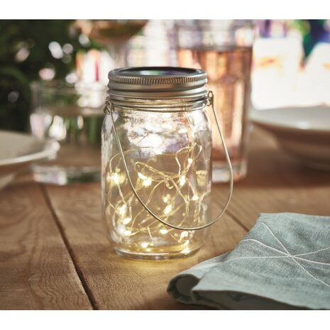 Mason jar solar buitenlamp POT LAMP sample