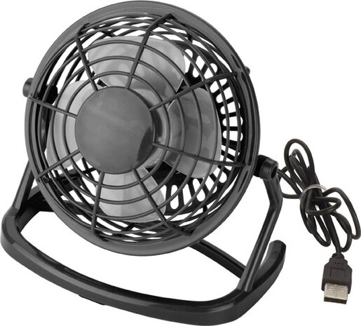 usb ventilator zwart