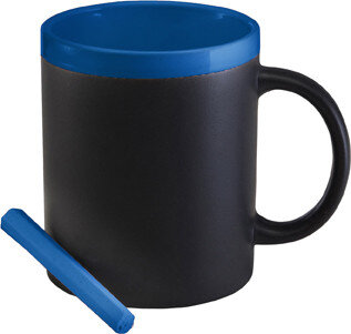 beker met krijt blauw