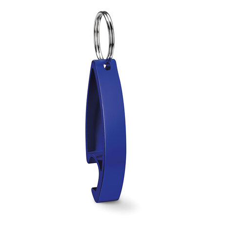 aluminium sleutelhanger opener blauw