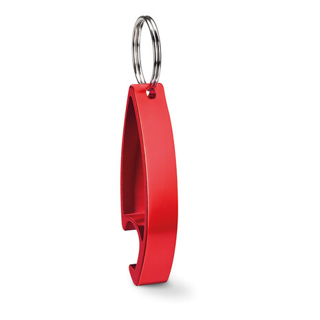 aluminium sleutelhanger opener rood