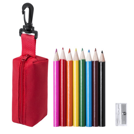 potloden in etui Migal rood