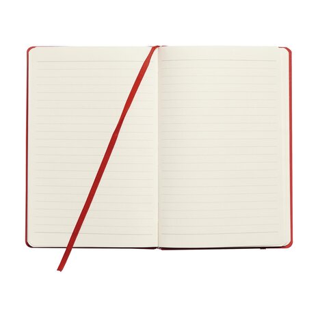 Pocket Notebook A5 rood open